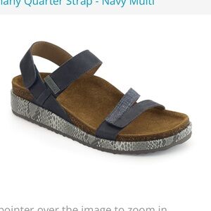 Aetrex Bethany Quarter Strap Navy; Very Good Condition